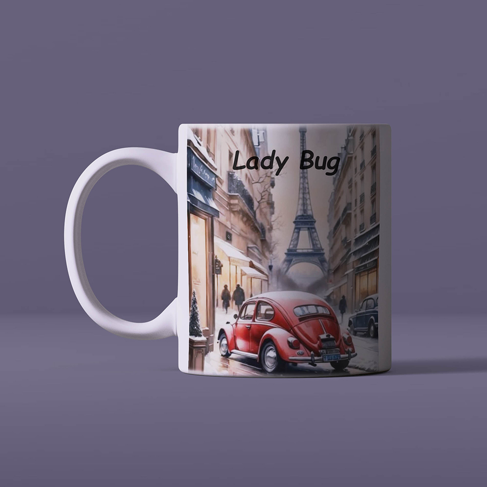 Volla Cafe Coffee Roastery custom logo mugs product image-LADYBUG Volla Café Beetle Mug - Lady Bug - Image 1